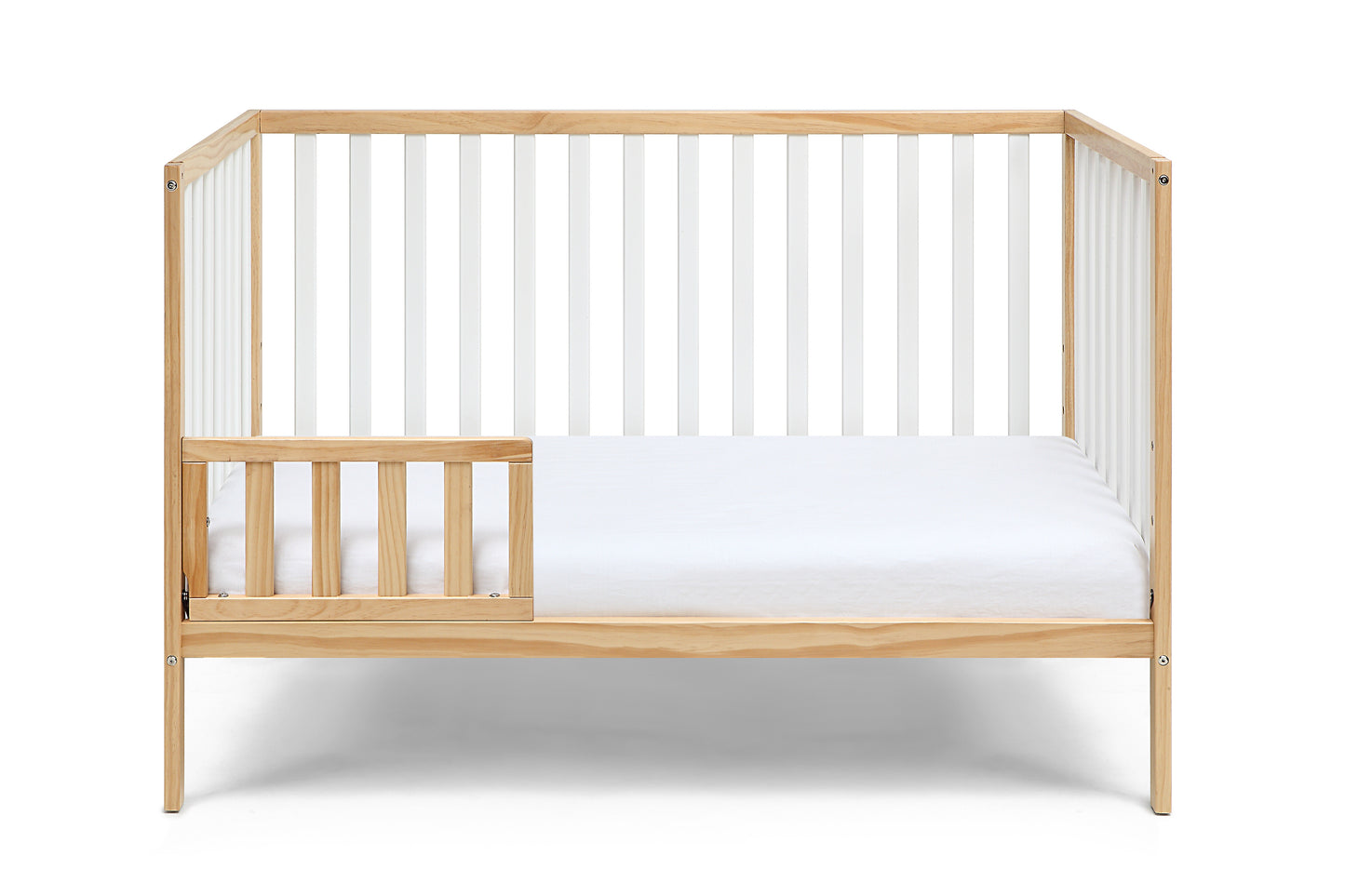 Deux Remi 3-in-1 Convertible Island Crib Natural/White