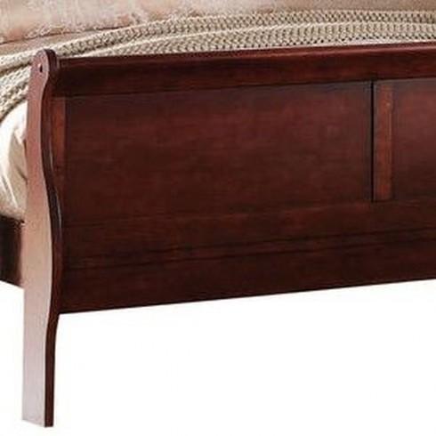 Grange French Louis Philippe Cherry Wood Queen Size Sleigh Bed at